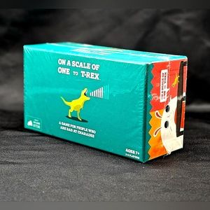 ON A SCALE FROM ONE TO T-REX CARD GAME NEW UNOPENED